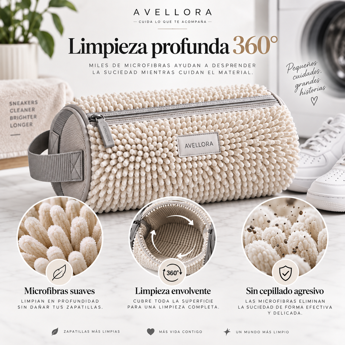 Microfibras y limpieza 360 grados Avellora