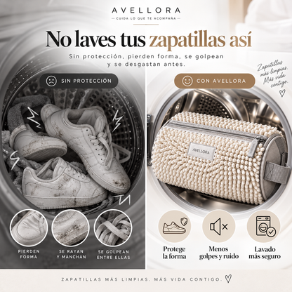 Avellora comparación lavado de zapatillas con y sin protección