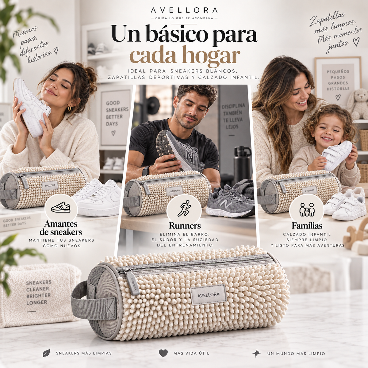 Avellora para sneakers, running y calzado infantil